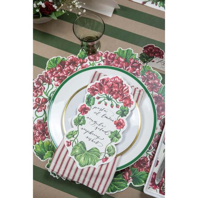 Die Cut Geranium Placemat - Paper Goods - 3