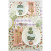 Lilac Painted Check Runner - Paper Goods - 2