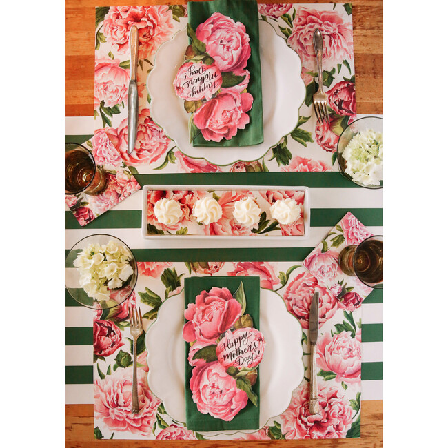 Peonies in Bloom Placemat - Paper Goods - 3