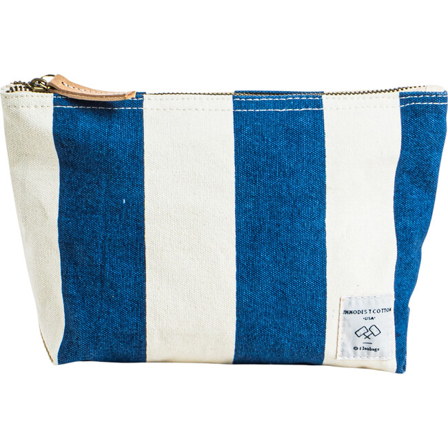 Sardine Pouch, Blue+White Stripe - Bags - 1
