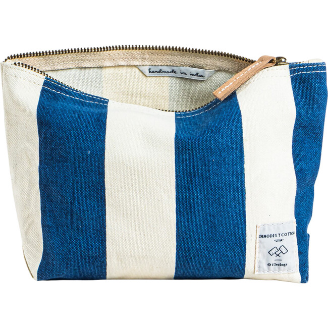Sardine Pouch, Blue+White Stripe - Bags - 2