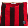 Portfolio Pouch, Red+Black Stripe - Bags - 3