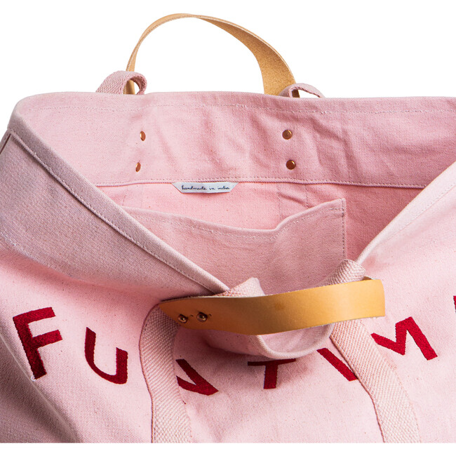Large East West Fun Time Tote, Pink - Bags - 4