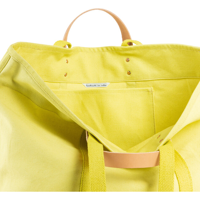 Large East West Tote, Lime - Bags - 4
