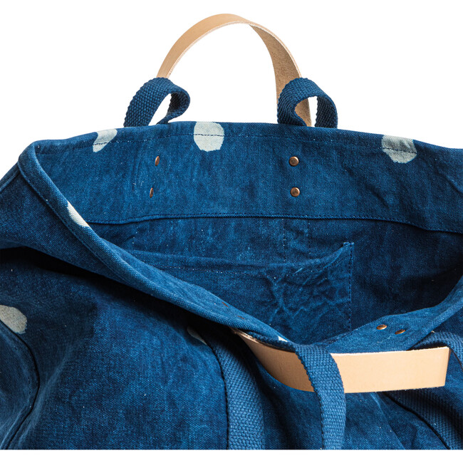 Large East West Tote, Indigo Moon - Bags - 4