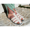 Eco Fisherman Sandals, Cream & Salmon - Sandals - 3