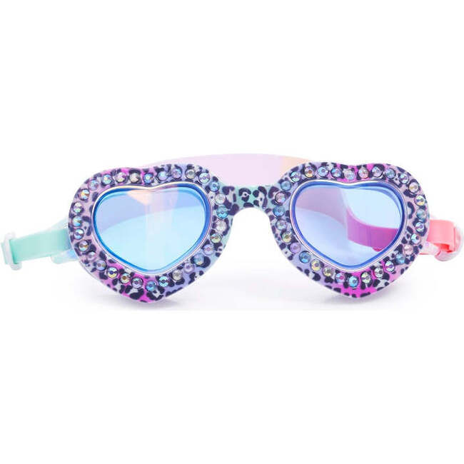 Neon Rebels x Bling2o Exclusive Leopard Love Swim Goggle, Multi