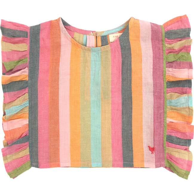 Ingrid Top, Multi Stripe - Blouses - 1