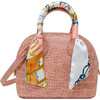 Crocodile Moon Scarf Handbag, Pink - Bags - 1 - thumbnail