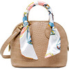Crocodile Moon Scarf Handbag, Cream - Bags - 1 - thumbnail