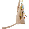 Crocodile Moon Scarf Handbag, Cream - Bags - 2