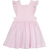 Seersucker Pinny, Pink - Dresses - 1 - thumbnail