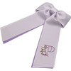 Bunny Block Initial Basket Bow, Lavender - Hair Accessories - 1 - thumbnail