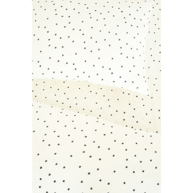 Organic Block-Printed Duvet Cover, Polka Dot - Duvet Sets - 1