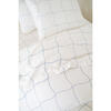 Organic Block-Printed Sheet Set, Wavy Grid - Sheets - 3