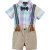 Baby Buttondown Plaid Shirt Set, Multi - Mixed Apparel Set - 1 - thumbnail