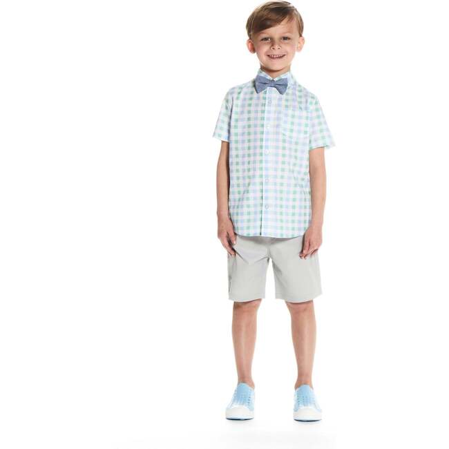 Plaid Dapper Set, Turquoise