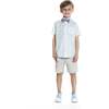 Baby Plaid Dapper Set, Turquoise - Mixed Apparel Set - 2