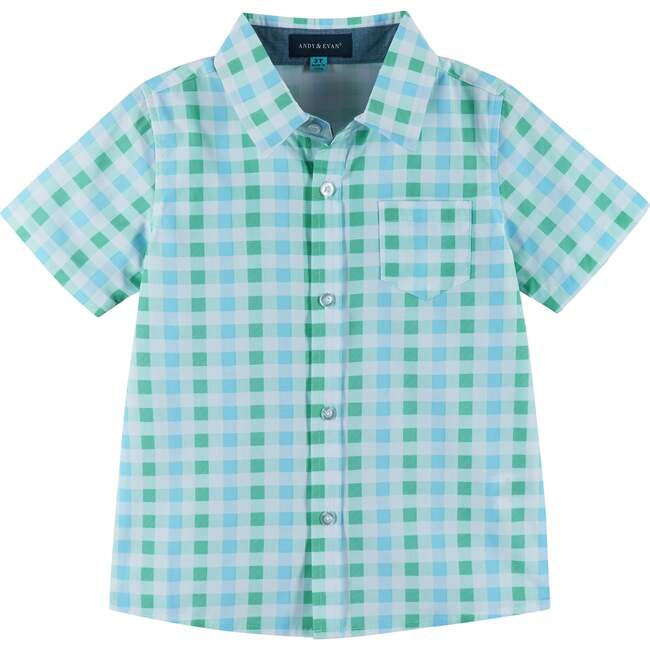 Plaid Dapper Set, Turquoise - Mixed Apparel Set - 4