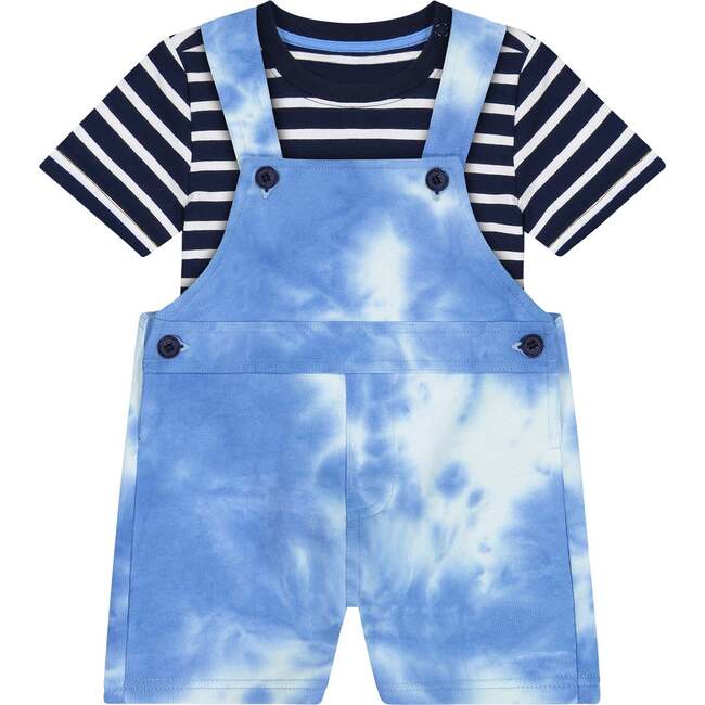 Baby Tie Dye Overall Set, Blue