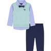 Sweater Vest Set, Turquoise - Mixed Apparel Set - 1 - thumbnail