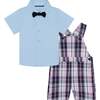 Baby Plaid Set, Blue - Mixed Apparel Set - 2