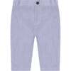 Baby Seersucker Vest Suit Set, Blue - Mixed Apparel Set - 7