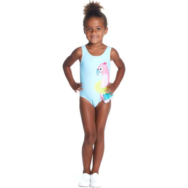 Reversible Bird Applique 1-Piece Swimsuit, Multi - Two Pieces - 4