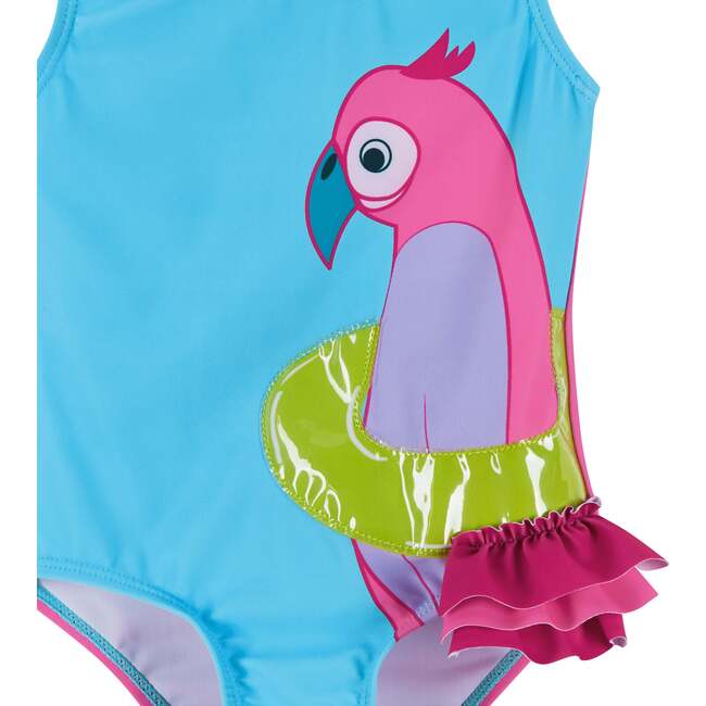 Reversible Bird Applique 1-Piece Swimsuit, Multi - Two Pieces - 5