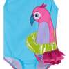 Reversible Bird Applique 1-Piece Swimsuit, Multi - Two Pieces - 5
