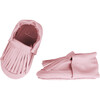 Fringe Moccasin, Strawberry Cream - Loafers - 1 - thumbnail