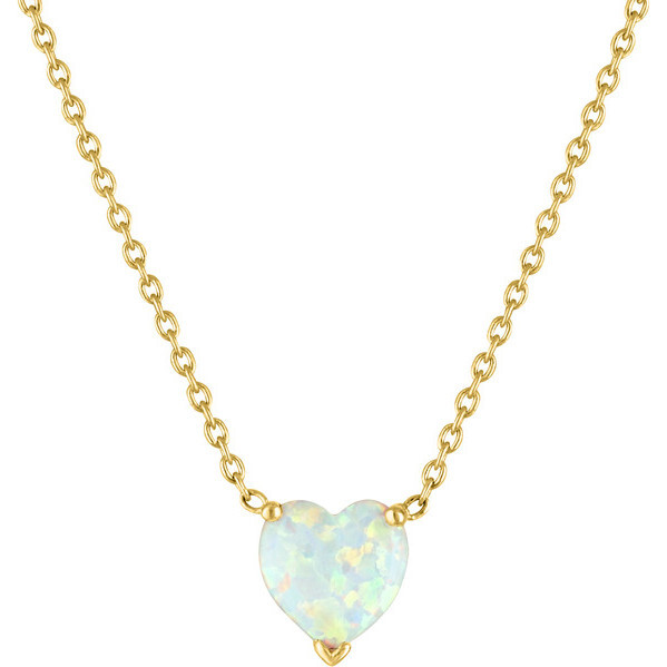 Women's Zoey 14k Gold Necklace, Opal - Necklaces - 1