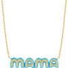 Women's Skylar 14k Gold Necklace, Blue Enamel - Necklaces - 1 - thumbnail