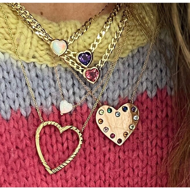 Women's Zoey 14k Gold Necklace, Opal - Necklaces - 3