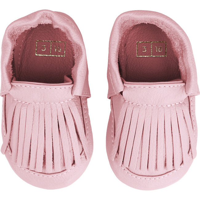 Fringe Moccasin, Strawberry Cream - Loafers - 3