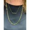 Women's Skylar 14k Gold Necklace, Blue Enamel - Necklaces - 2