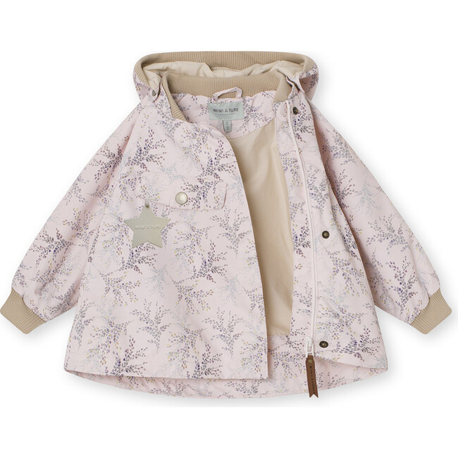 Recycled Printed WAI Summer Jacket, Mauve Chalk - Jackets - 3