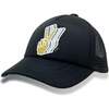 Peace Hand Hat, Black - Hats - 2