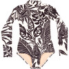 Mini Kelly Girls One Piece Swimsuit, Moonlit Tropics - One Pieces - 1 - thumbnail