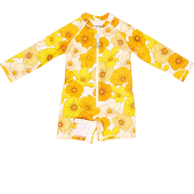 Mini Taylor Baby LS Sunsuit, Sunset Floral