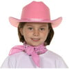 Jr. Cowboy Hat w/ Bandanna, Pink Sparkle - Costume Accessories - 2