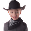 Jr. Cowboy Hat w/ Bandanna, Black - Costume Accessories - 2 - thumbnail