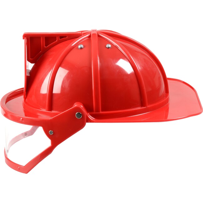 Adult Firefighter Helmet w/Visor Red