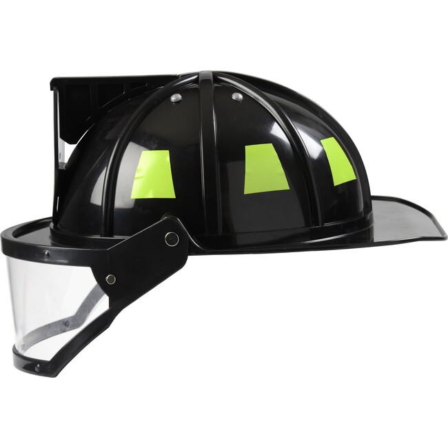 Adult Firefighter Helmet w/Visor Black