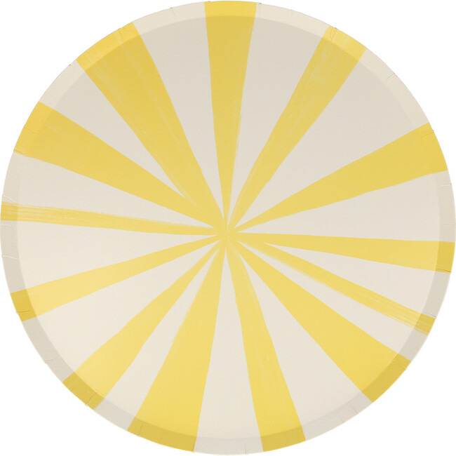 Yellow Stripe Dinner Plates