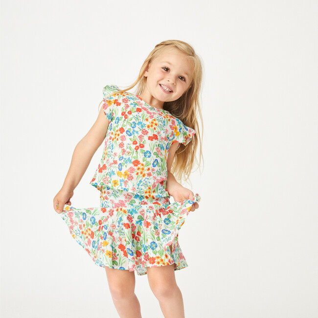 Kids Whimsy Set, Floral Garden Ivory - Mixed Apparel Set - 2