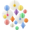 Pastel Honeycomb Decoration Kit - Party - 1 - thumbnail