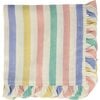 Multicolored Stripe Ruffle Napkins - Tabletop - 1 - thumbnail