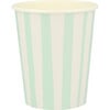 Mint Stripe Cups - Drinkware - 1 - thumbnail