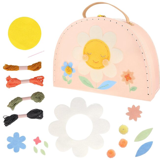 Flower Embroidery Suitcase